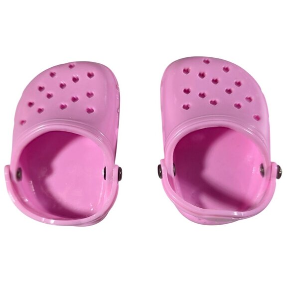Pink sophia polliwogs doll Clogs Heart Cutouts - Picture 1 of 3